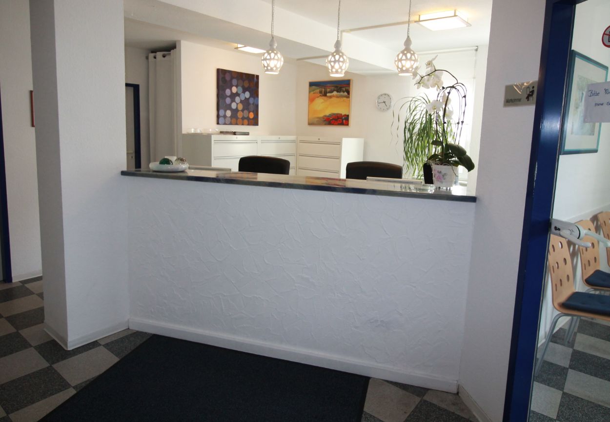 Die Anmeldung der Arztpraxis Dr. med. Martin Schmidt u. Shahla Kamgar